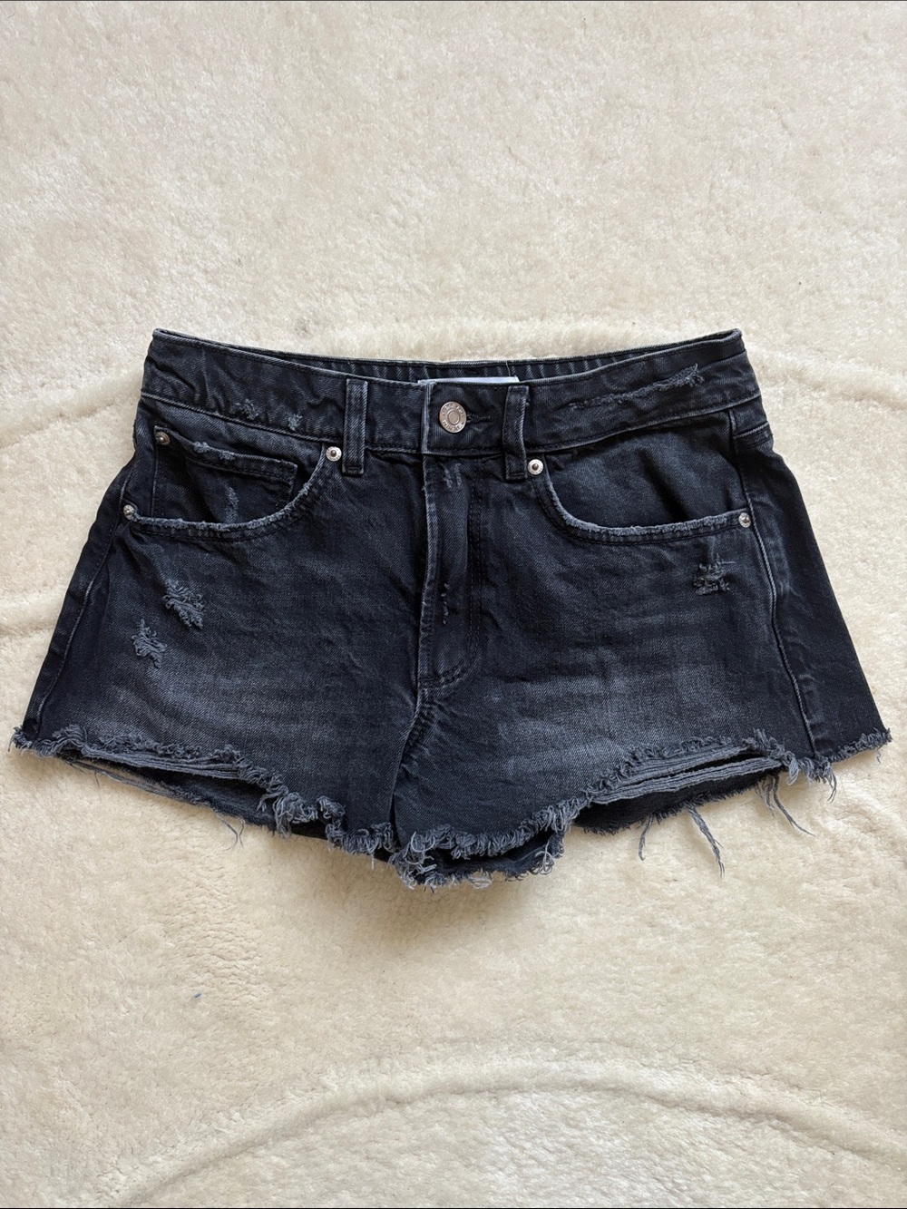 Garage Black Jean Shorts